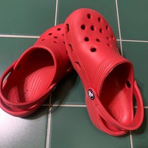 Boys Red Crocs